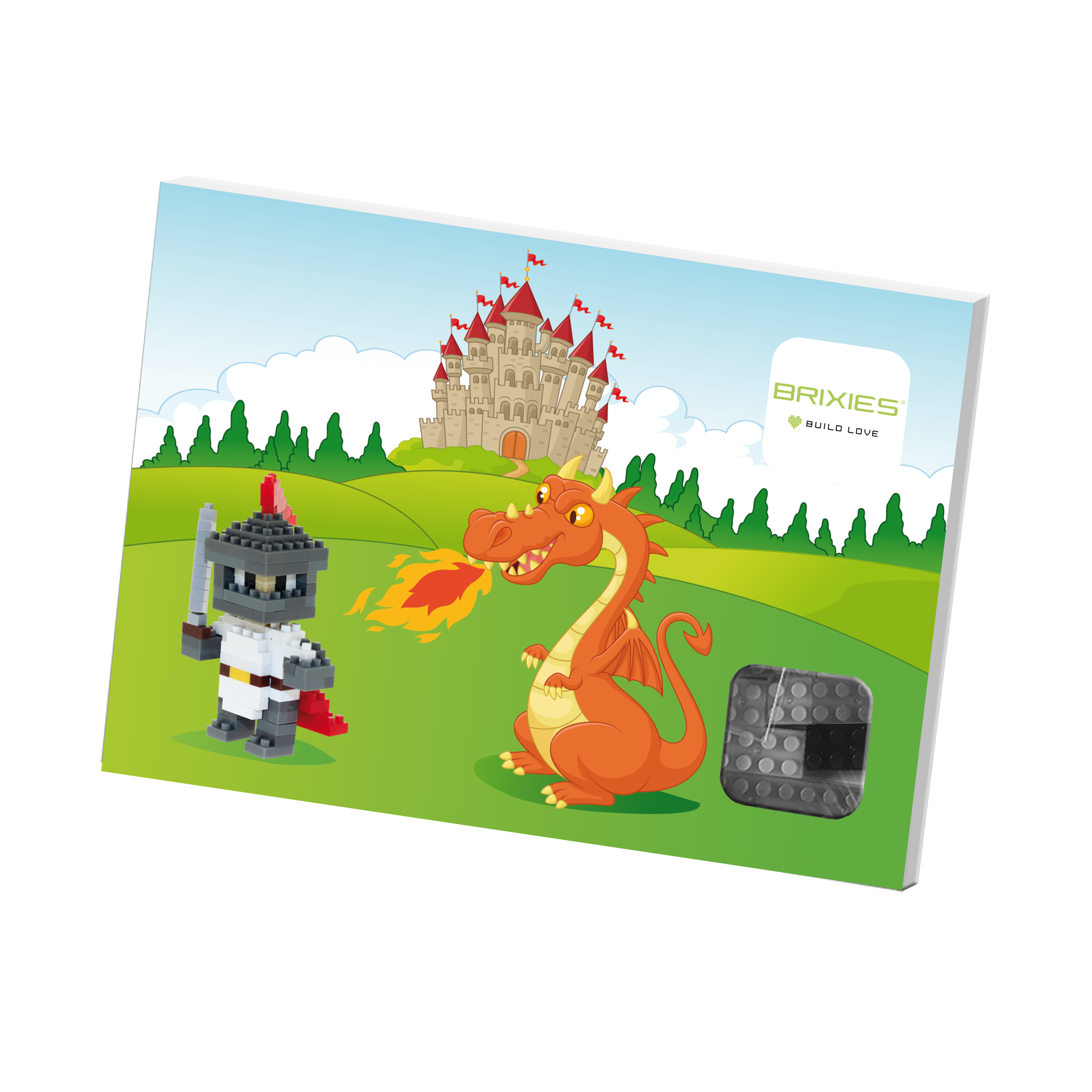 BRIXIES Postkarte Ritter