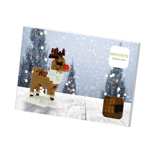 BRIXIES Postkarte Rentier