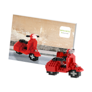 BRIXIES Postkarte Motorroller
