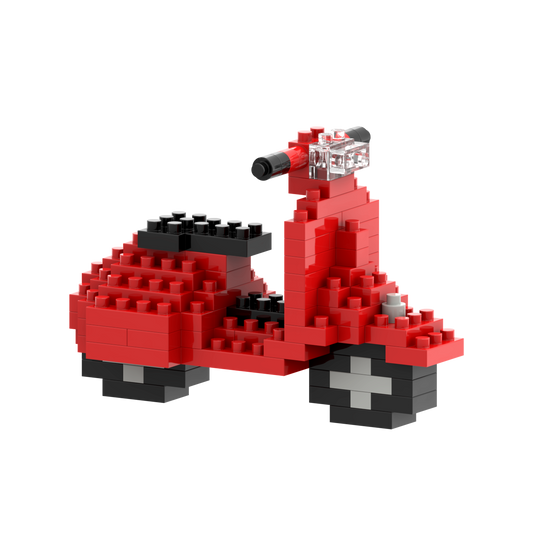 BRIXIES Postkarte Motorroller