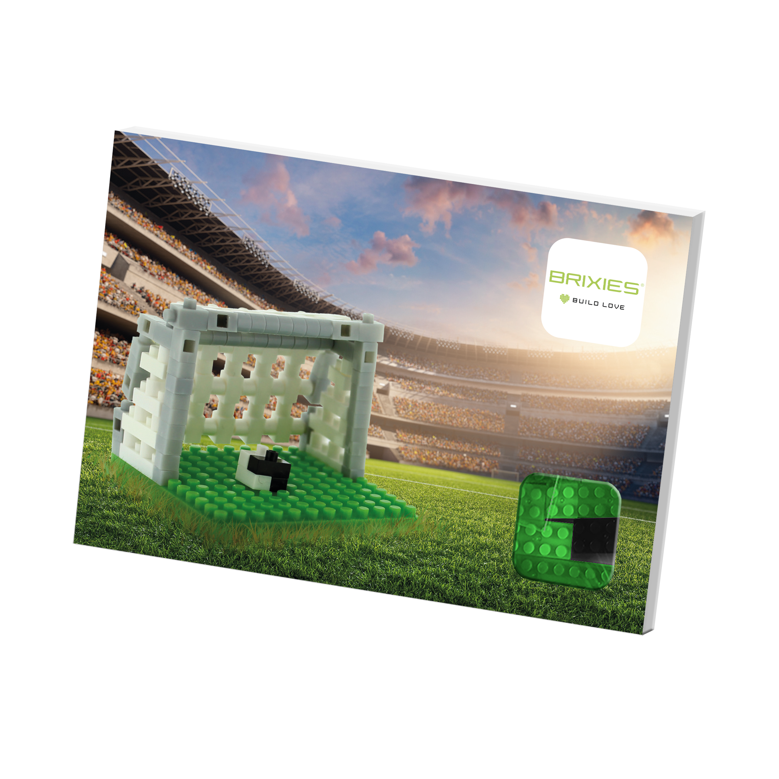BRIXIES Postkarte Fußball