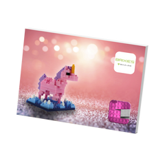 BRIXIES Postkarte Einhorn