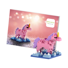 BRIXIES Postkarte Einhorn