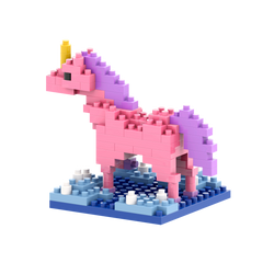 BRIXIES Postkarte Einhorn