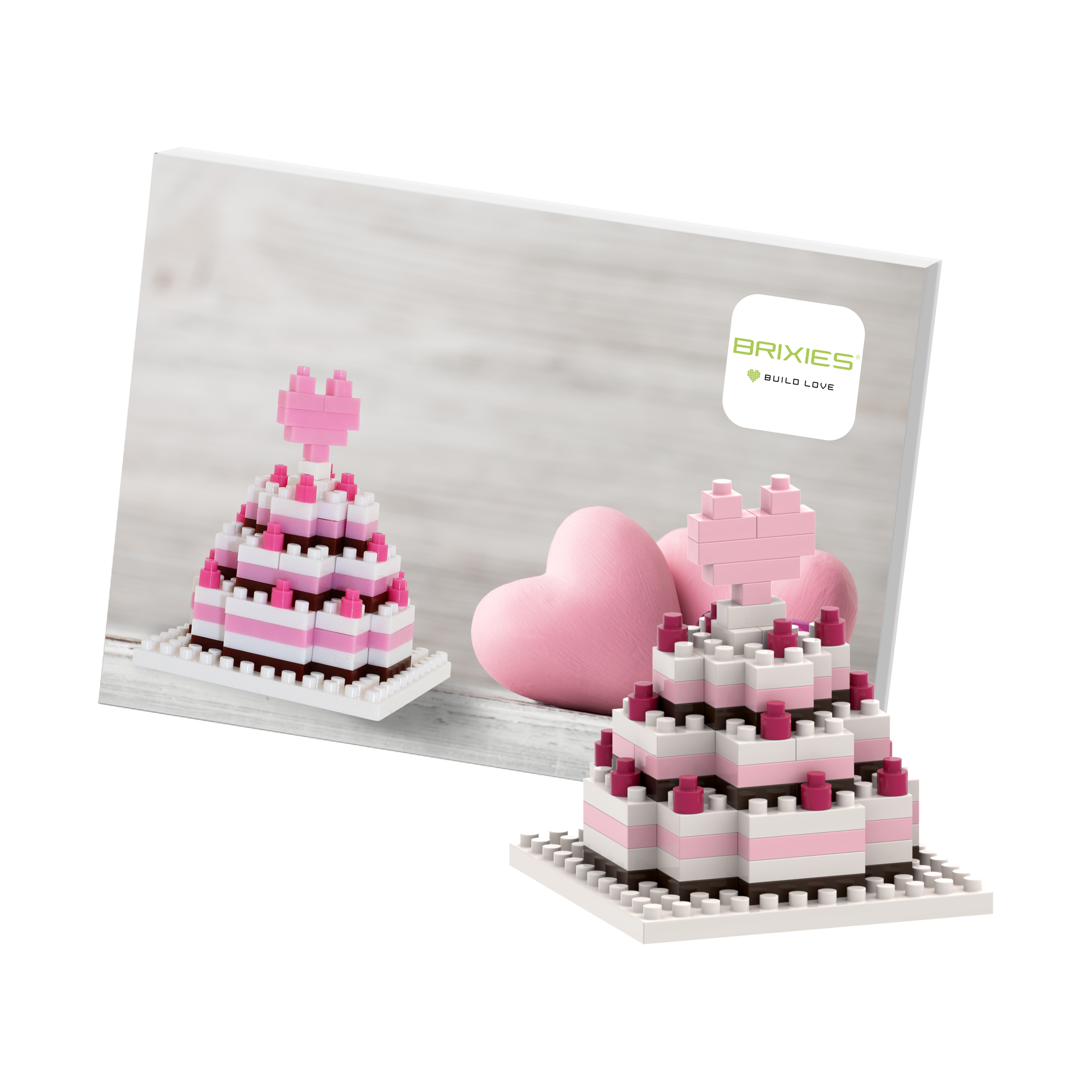 BRIXIES Postkarte Hochzeitstorte