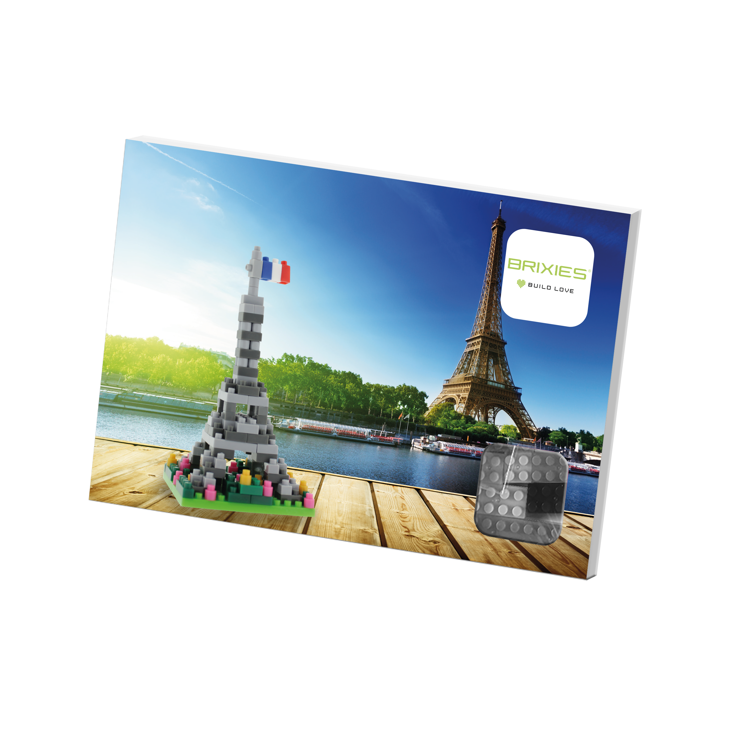 BRIXIES Postkarte Eiffelturm